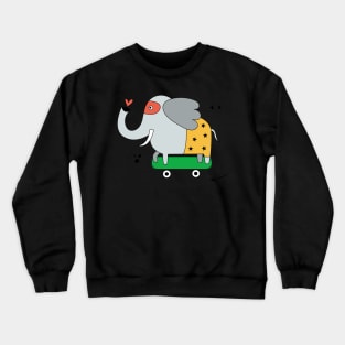 Elephant superhero Crewneck Sweatshirt